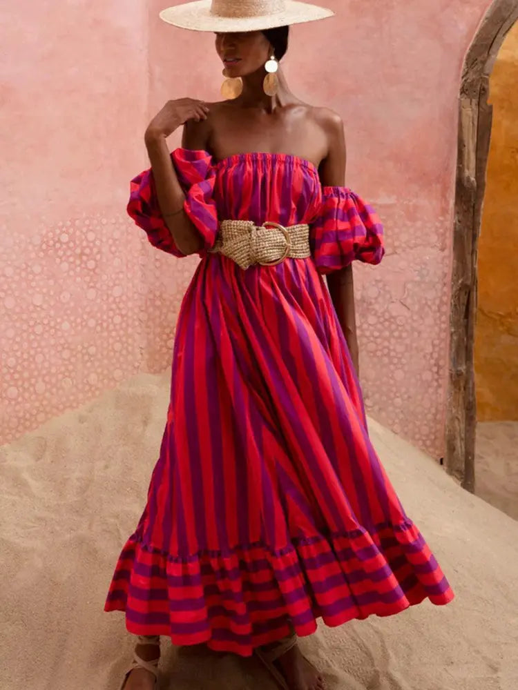 Sunset Stroll Maxi Beach Dress