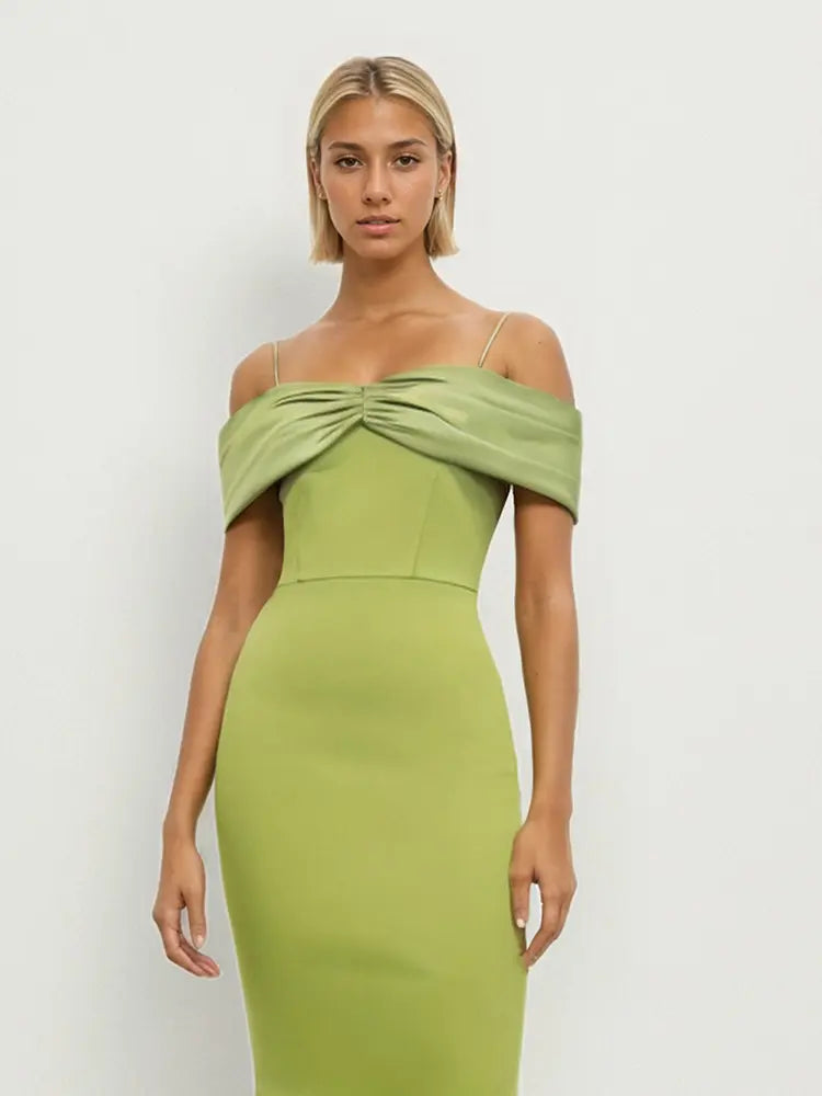 Chic Strappy Tiered Evening Dress