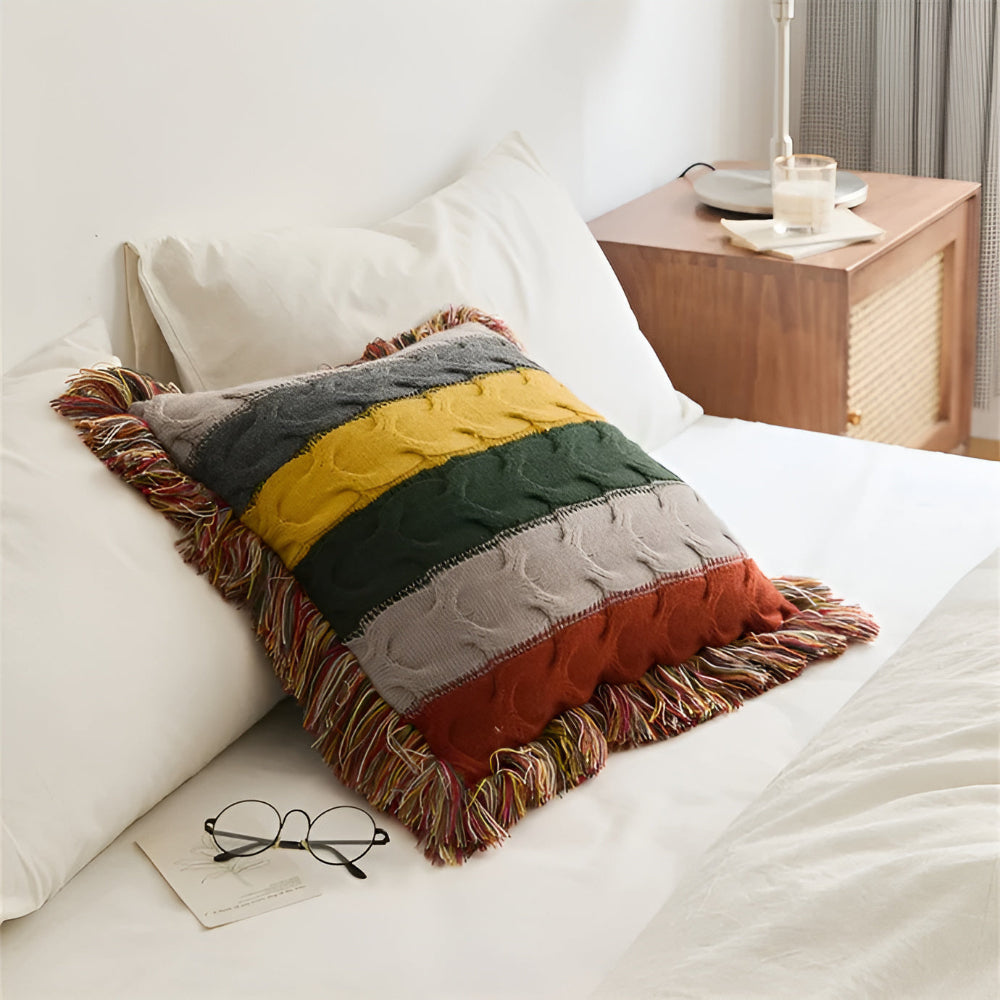 Colorful Radiance Knit Cushion