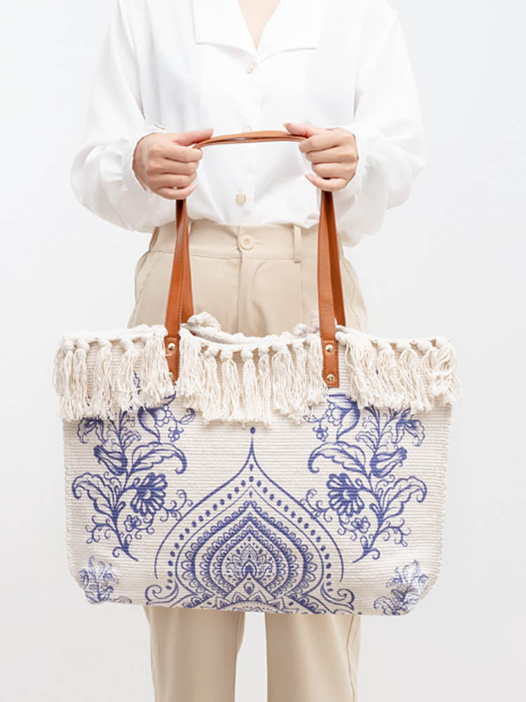 Canvas Printed Shoulder Bag