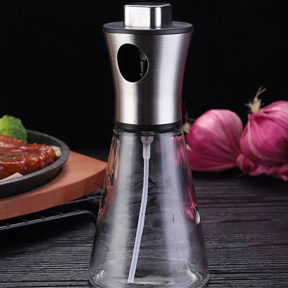 Stainless Crystal Oil Spray Bottle