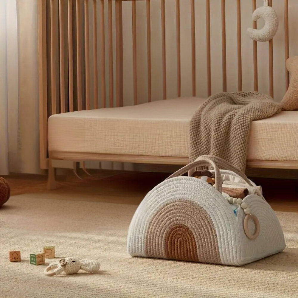 Neutral Tone Baby Storage Organizer