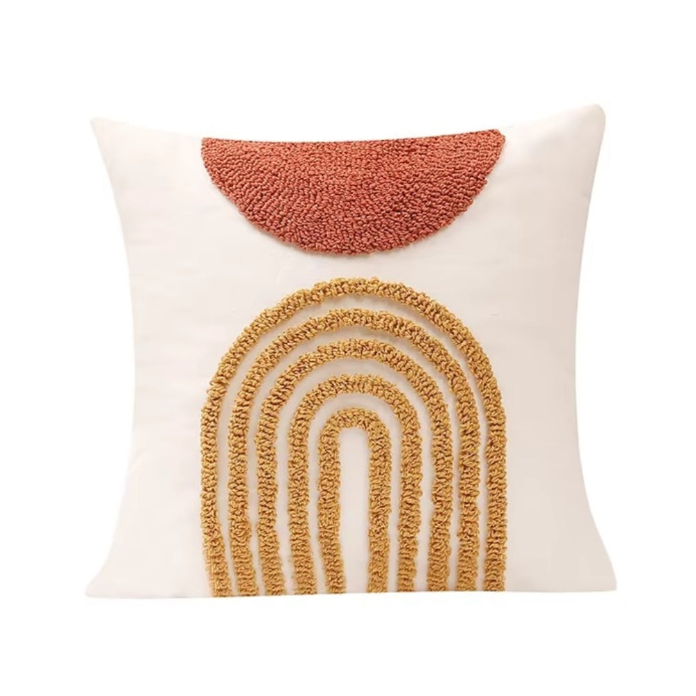Eden Geometric Embroidery Cushion Cover
