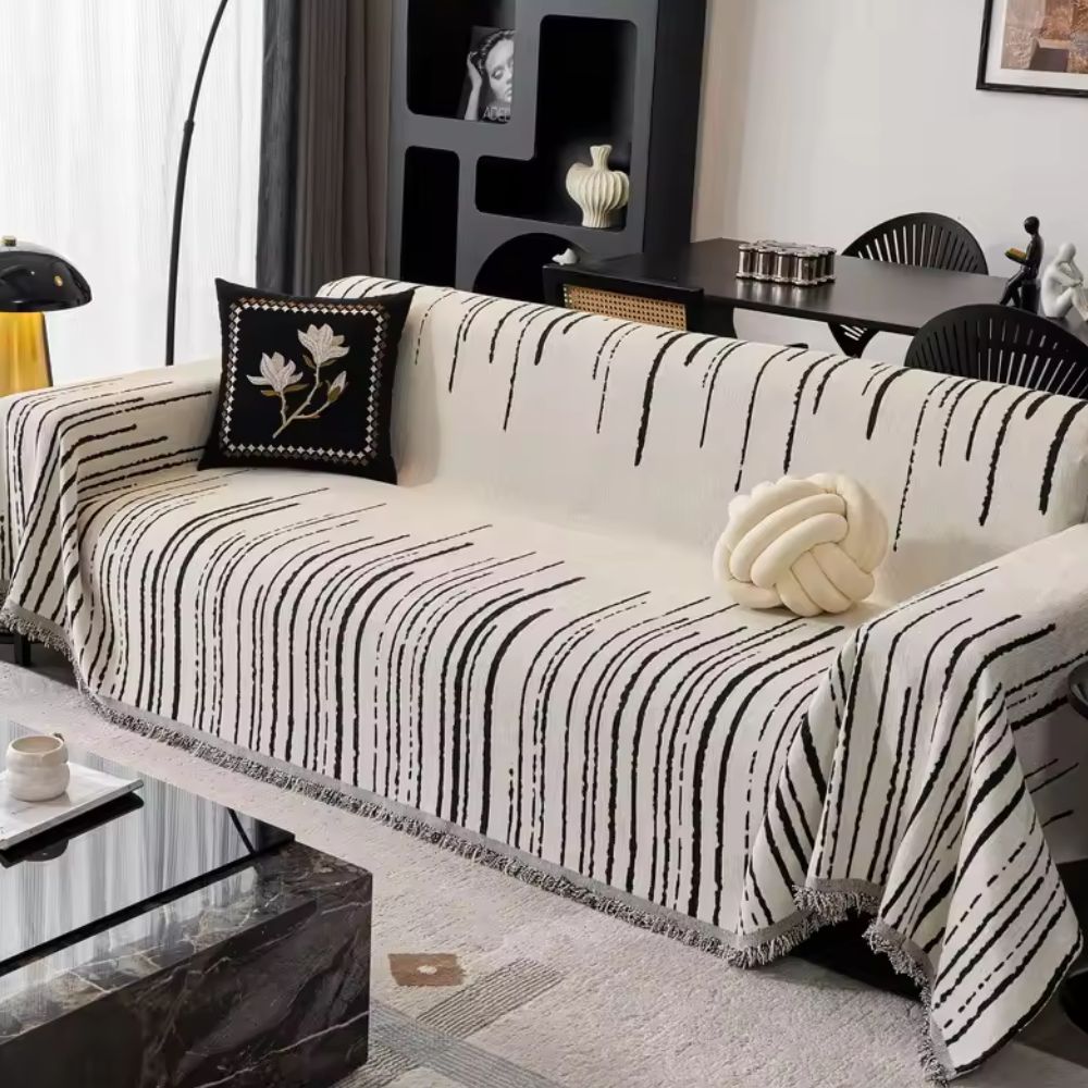 Velour Cascade Sofa Cover