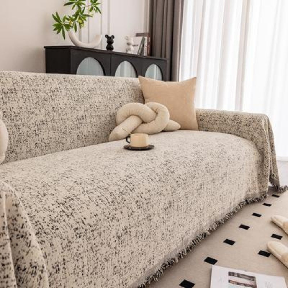 Speckled Pattern Chenille Sofa Cover
