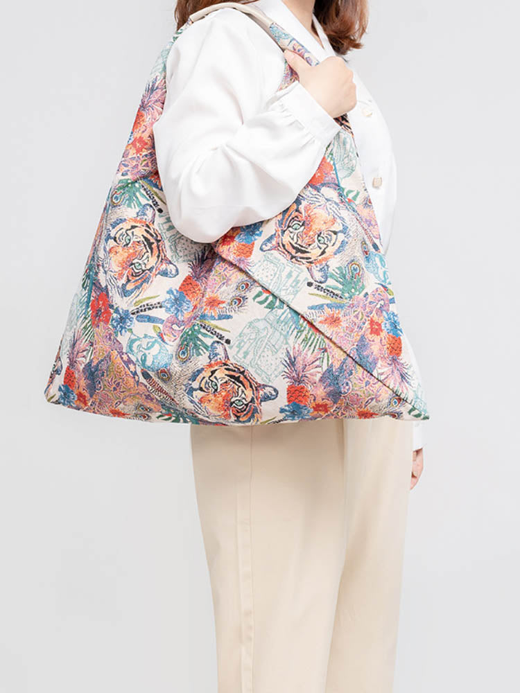 Canvas Triangle Bag - Printed