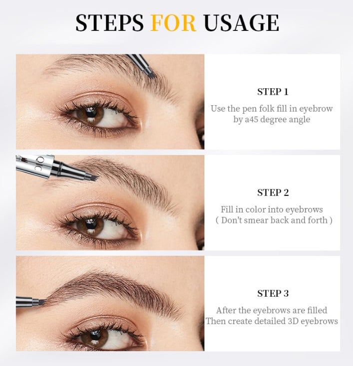 1+1 FREE | BrowSculpt™ | Waterproof Eyebrow Pencil, Define, Shape, and Perfect Your Brows!