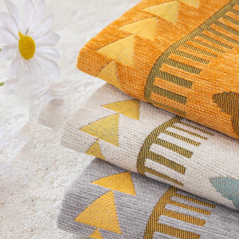 Chic Bohemian Chenille Sofa Throw - Elegant Furniture Protector