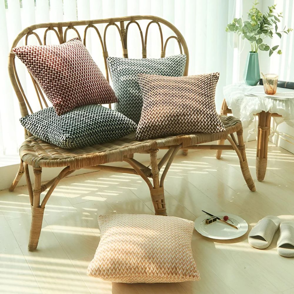 Lush Chevron Cushion Covers