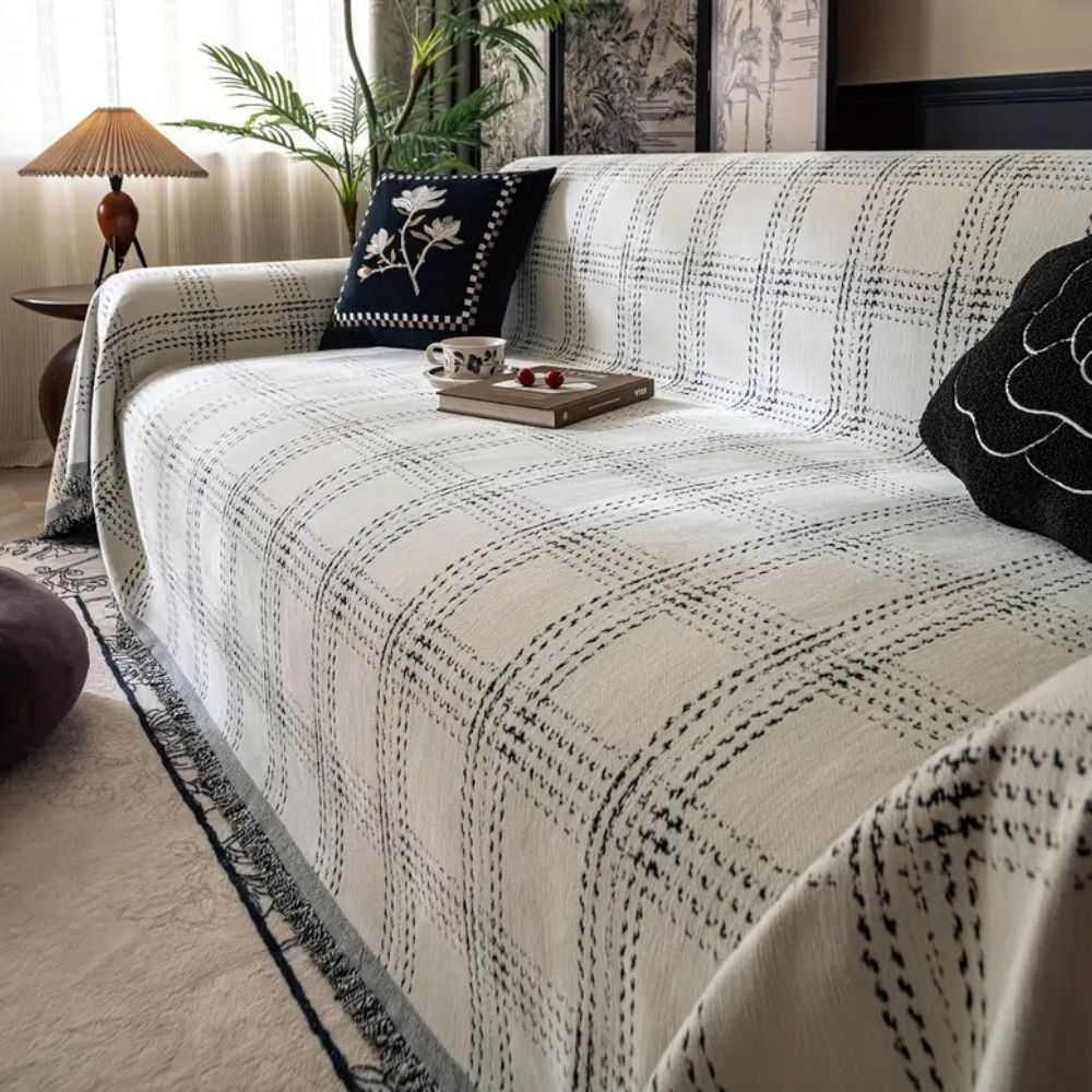 Chesterfield Plaid Sofa Cover