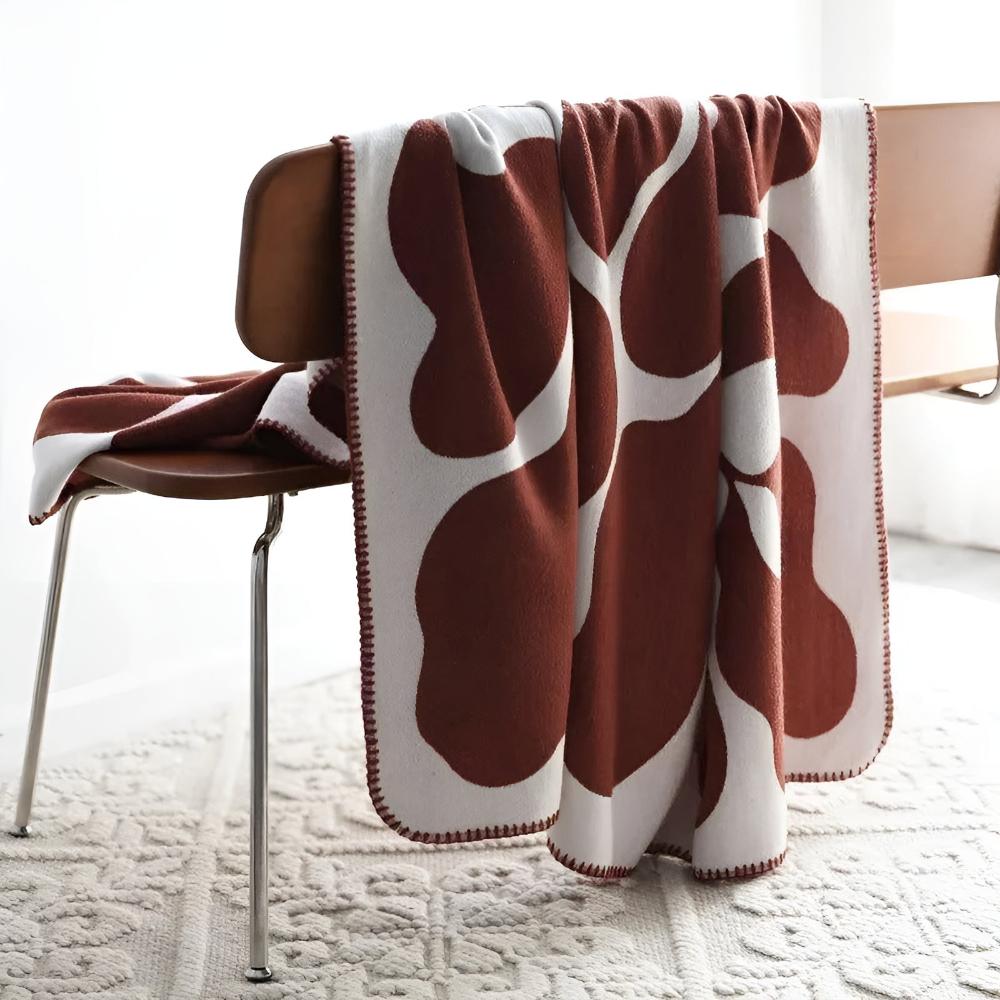Geometric Design Acrylic Throw Blanket