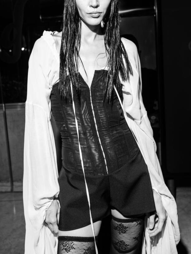 Dark Intentions Strapless Corset Romper