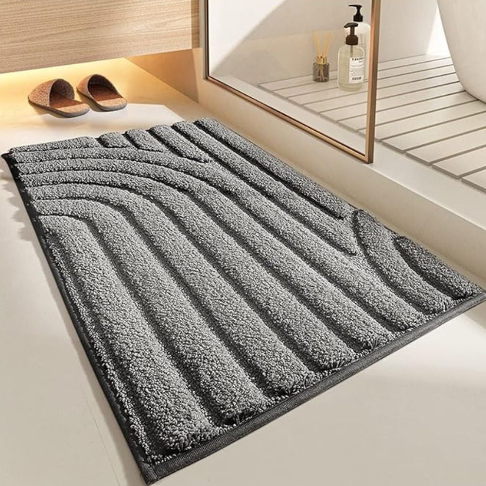 Cloud Luxe Flocked Bath Mat