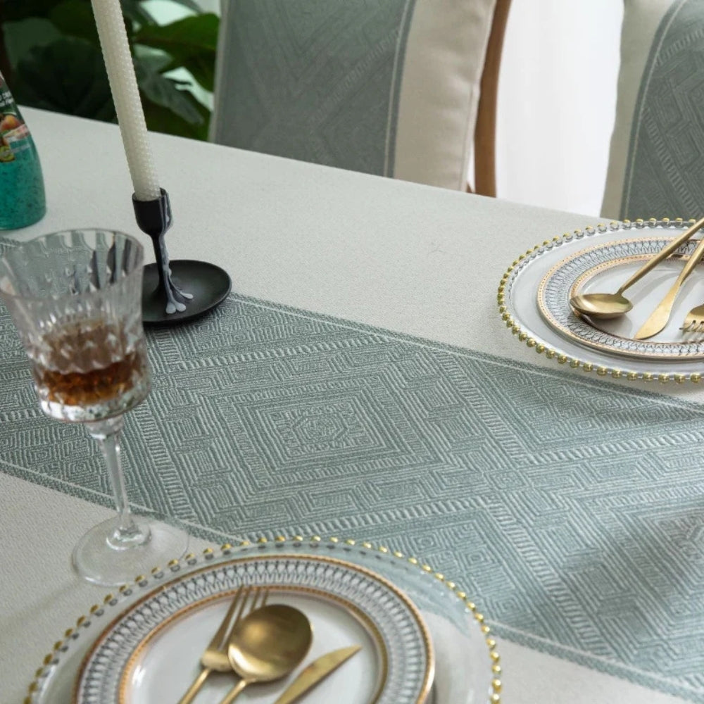 Glisstra Geometric Tassel Tablecloth