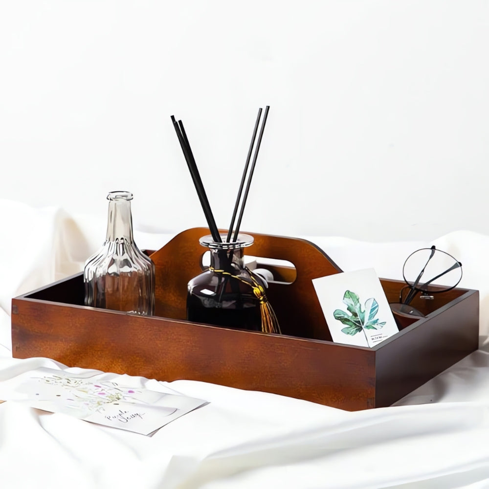 Timeless Vintage Wooden Organizer Tray