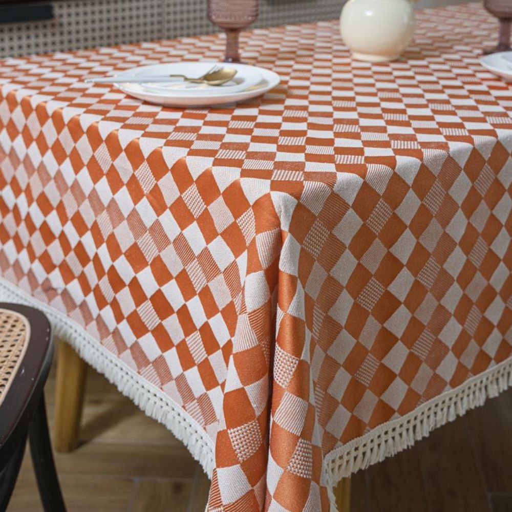 Heritage Checkered Tablecloth