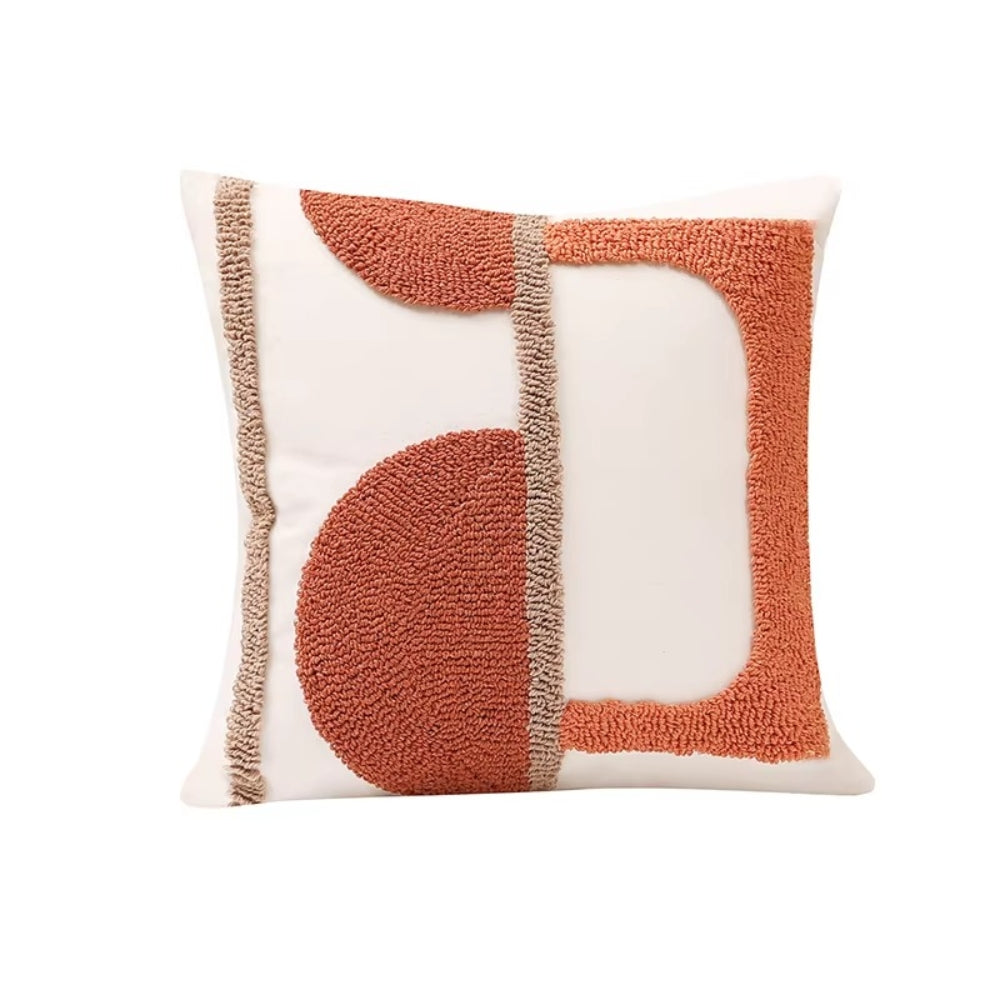 Eden Geometric Embroidery Cushion Cover