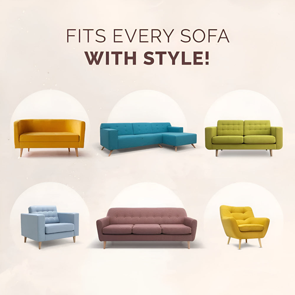 Black geometric sofa cover with white line pattern, modern couch throw for living room protection and home decor