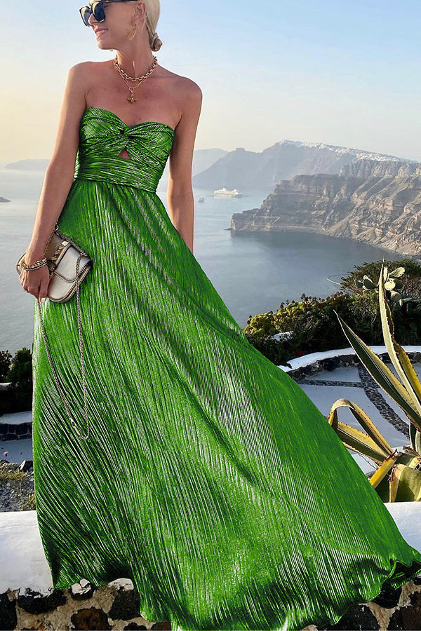 Chloé | Elegant shiny off-shoulder dress