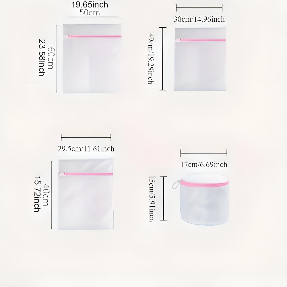 Zipped Mesh Laundry Cubes