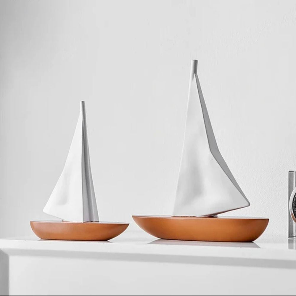Celestial Drift Sailboat Decor
