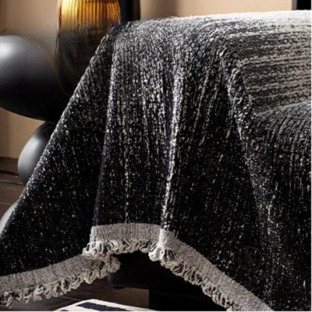 Neutral Tone Chenille Sofa Cover