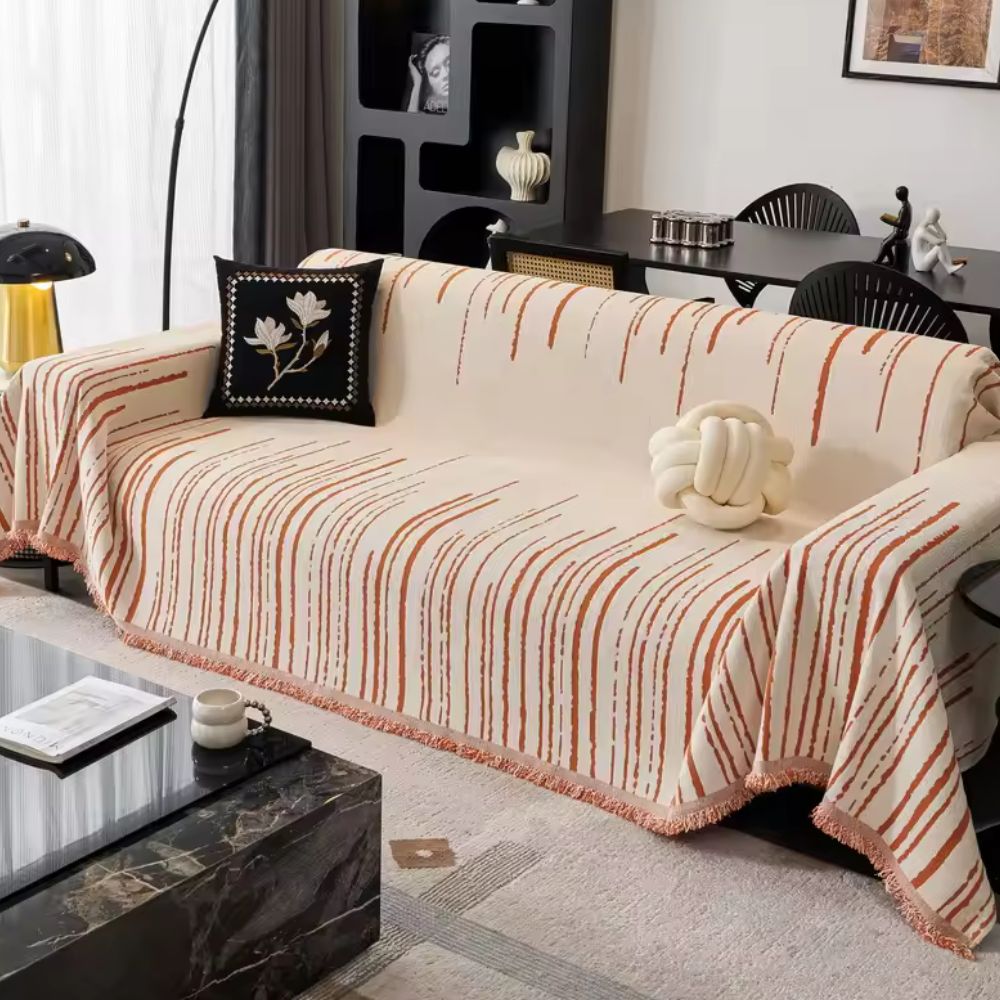 Velour Cascade Sofa Cover