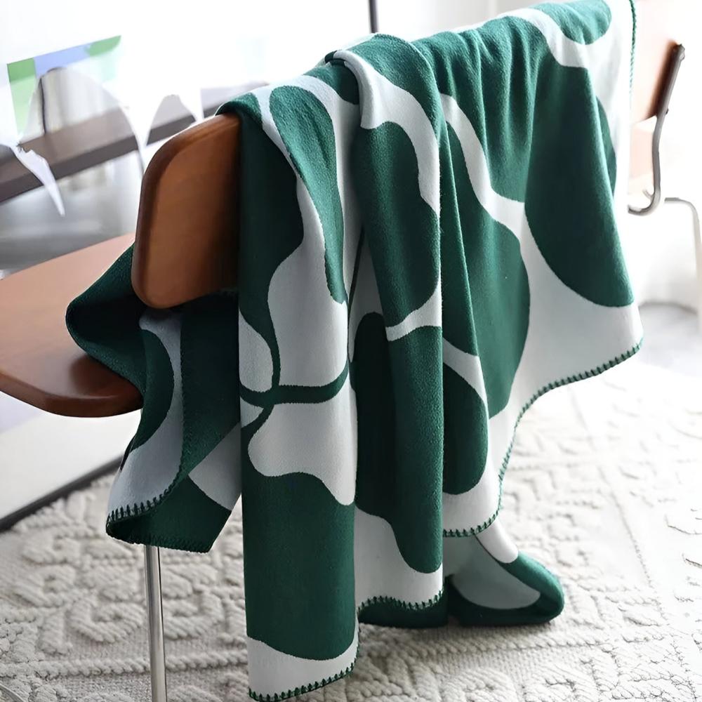 Geometric Design Acrylic Throw Blanket