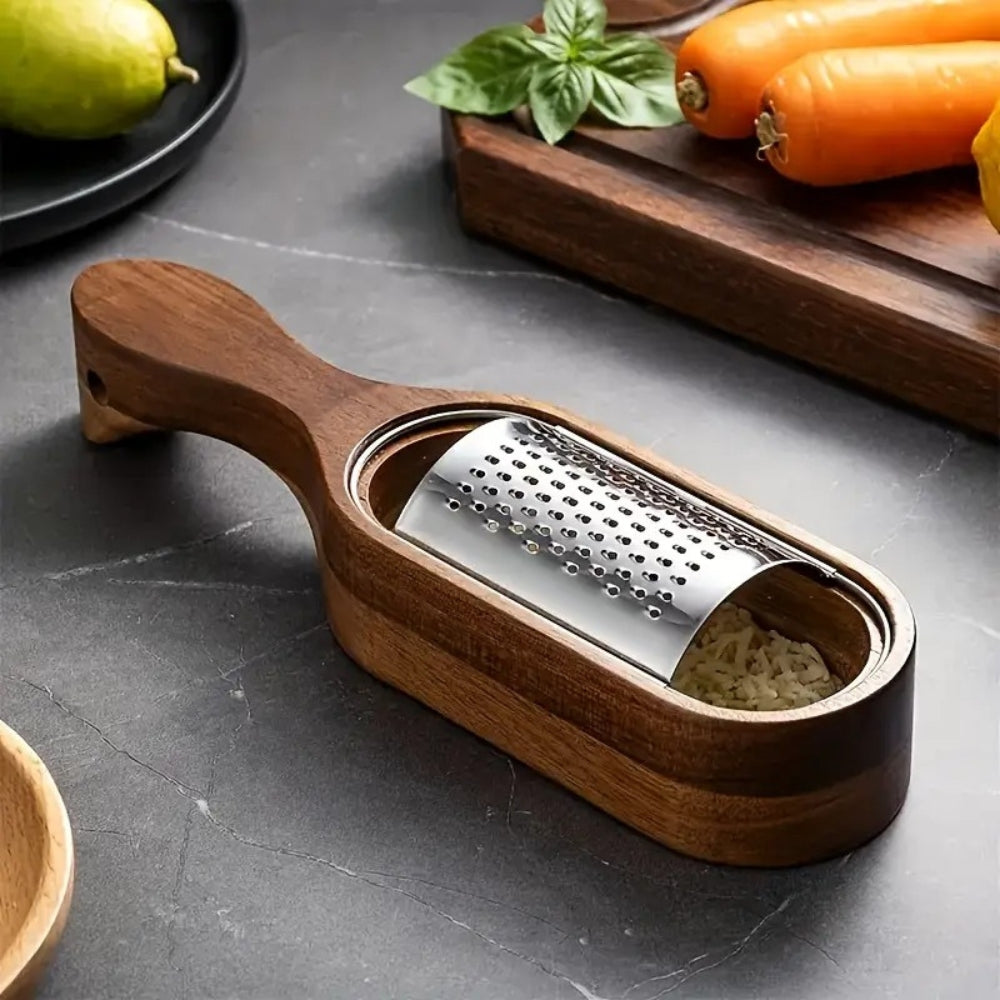 Wood Grip Cheese Grater