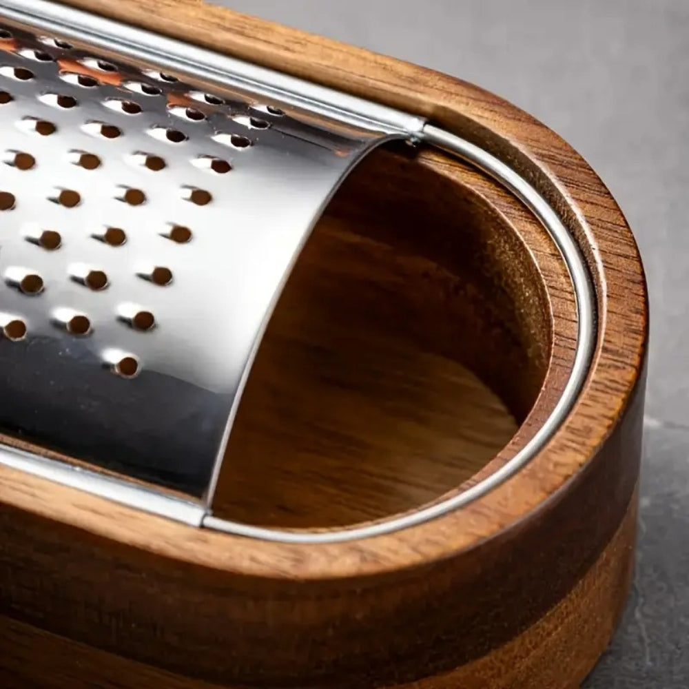 Wood Grip Cheese Grater