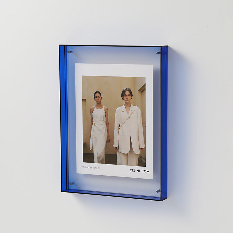Acrylic photo frame – Transparent design – Multiple colors – Modern home decor – Various sizes available
