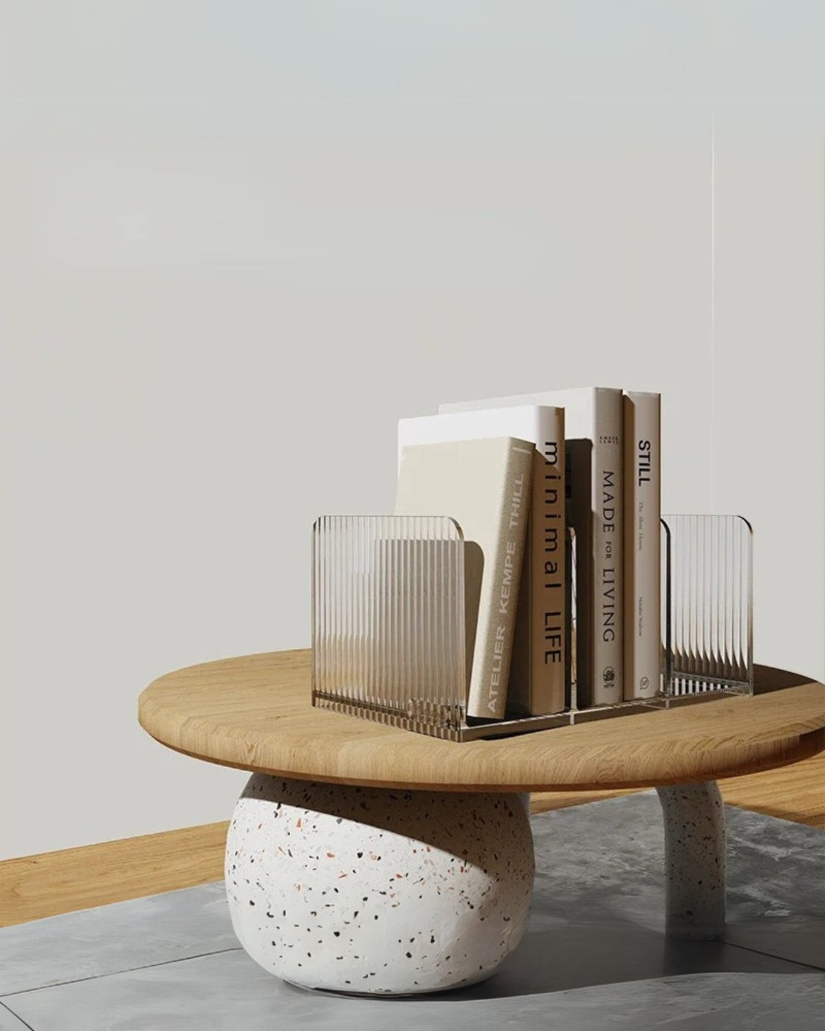 Acrylic shelf – Elegant design – Warm amber, serene green, or sleek smoke gray – Modern wall organizer