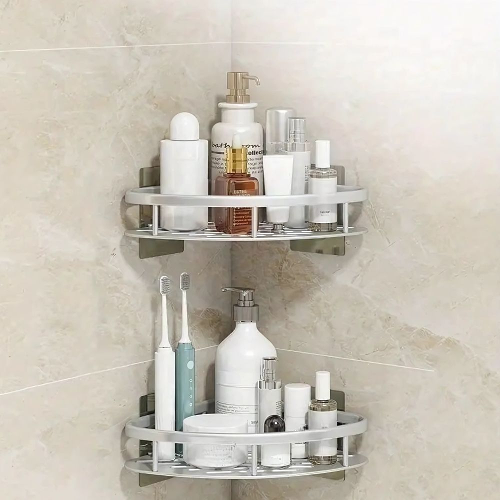 CurveOrganize® | Aluminum Curve Shower Organizer