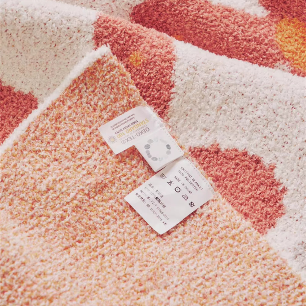 Alvian Floral Soft Knit Throw Blanket