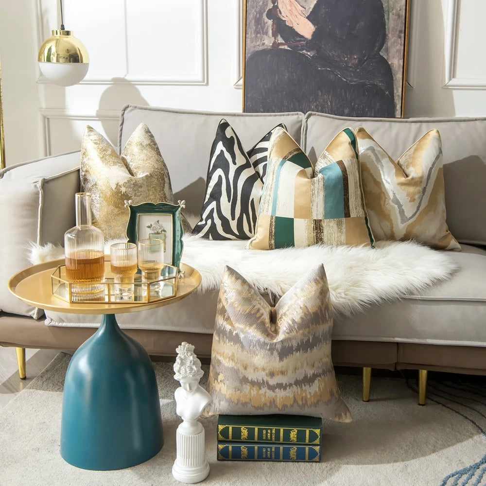 Auric Gilded Luxury Cushion Cover