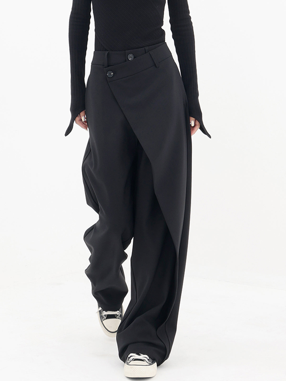 Addison™ | Asymmetric baggy trousers
