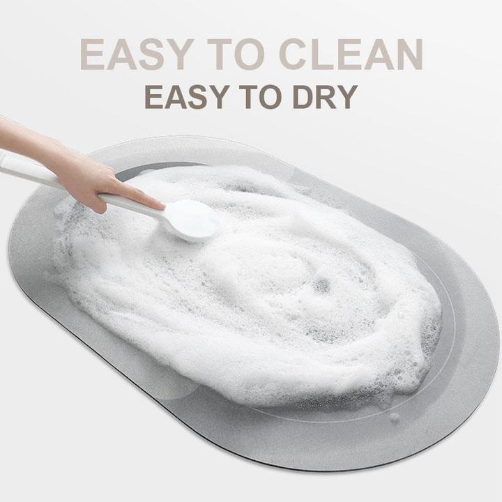 Bath mat – Quick-drying microfiber – Soft and absorbent – Stylish bathroom accessory