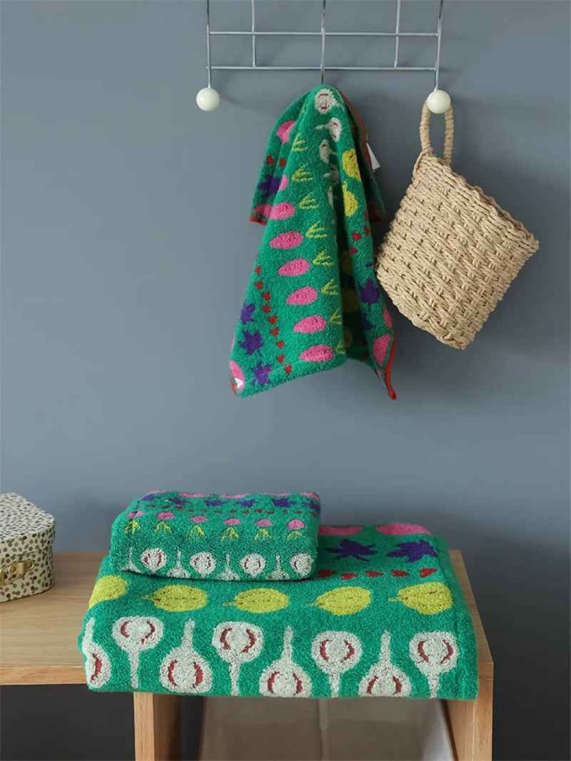 Bath towel – Pure cotton – Japandi style – Soft and plush – Easy care for bath and spa