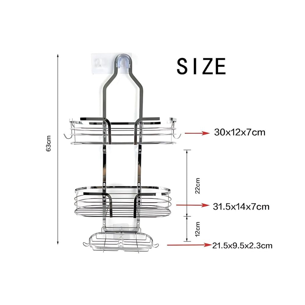 Three Layer Shower Organizer Caddy