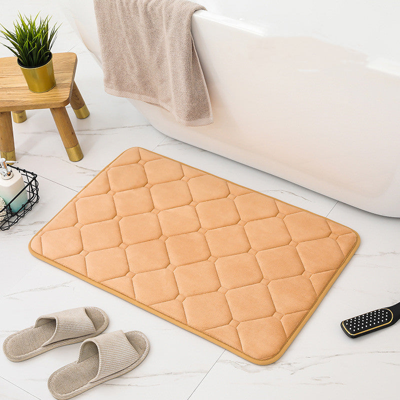 Bathroom mat – Plush fabric – Ultra-absorbent – Non-slip design – Various sizes and colors available
