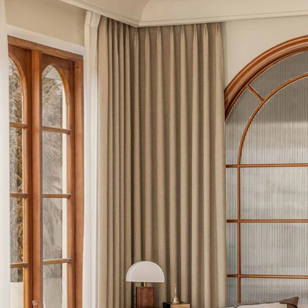 Blackout curtains – Premium jacquard fabric – Elegant modern design – Ideal for bedroom and living room – Energy-efficient and soundproofing