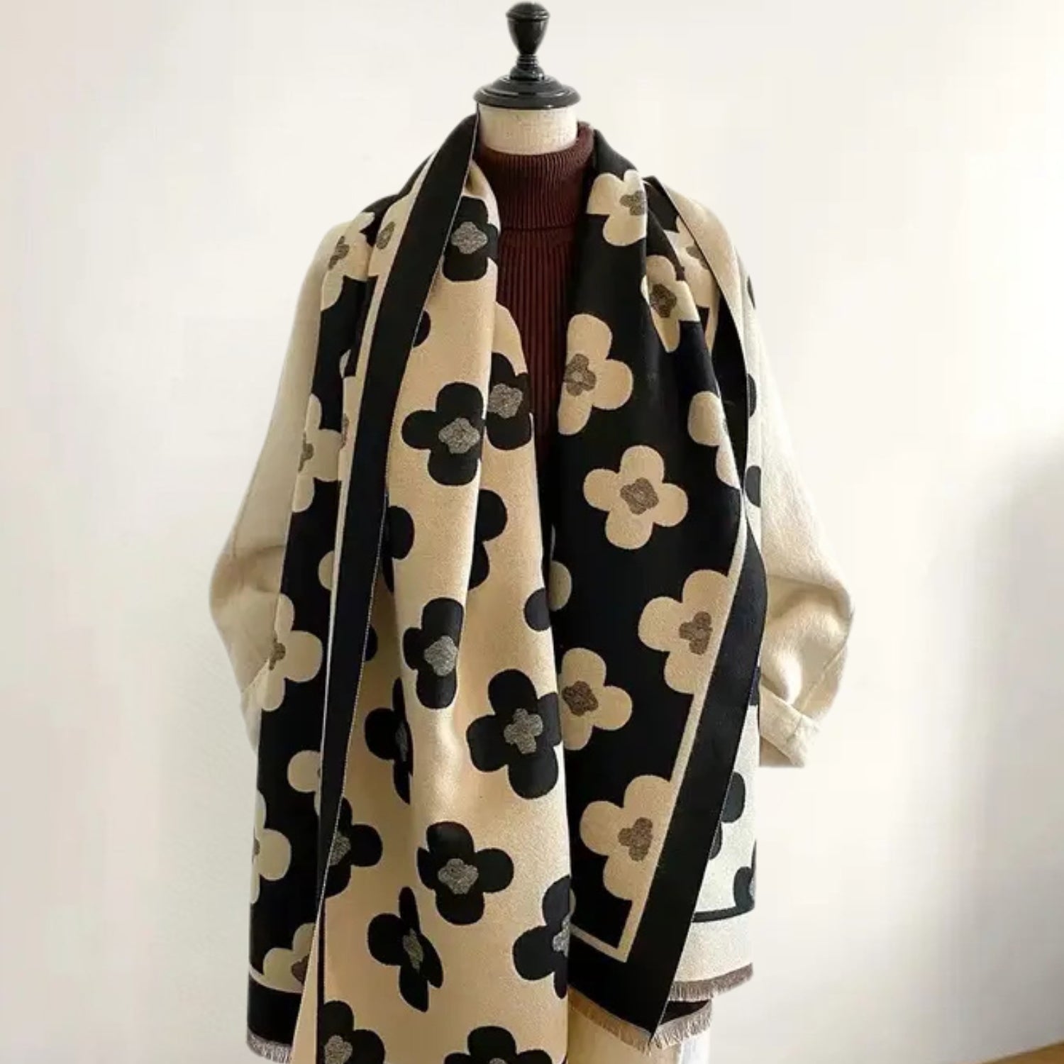 Bloom Classic Floral Winter Scarf