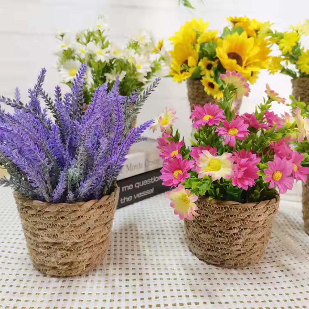 Bloom Ease Mini Artificial Potted Plant