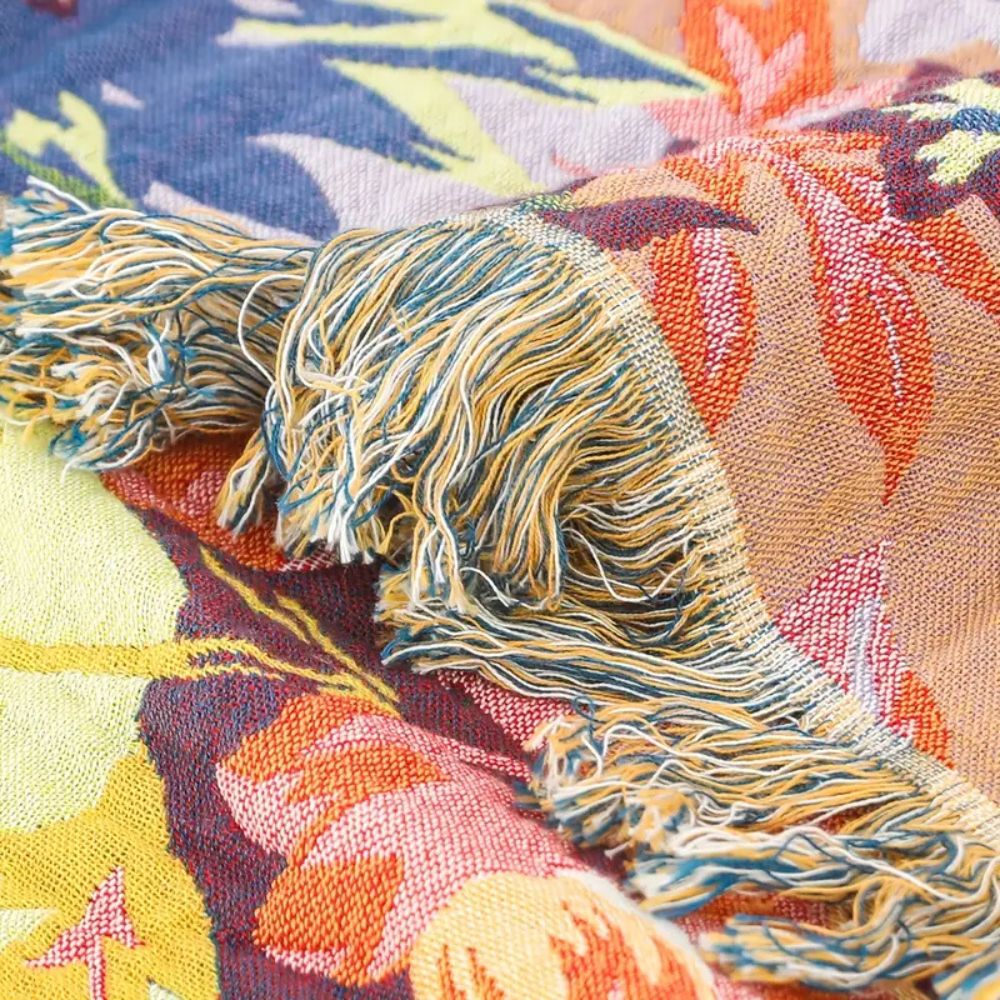 Bloomline Cotton Floral Blanket