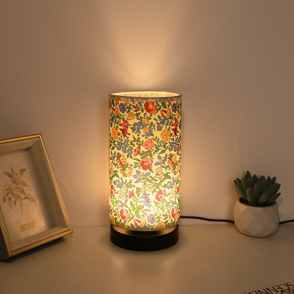 Botanical Floral Fabric Lighting Table Lamp