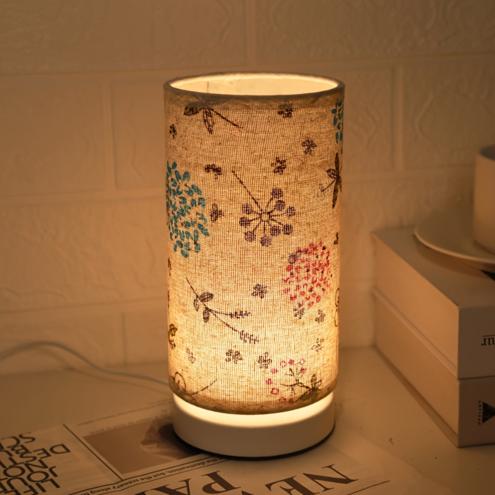 Botanical Floral Fabric Lighting Table Lamp