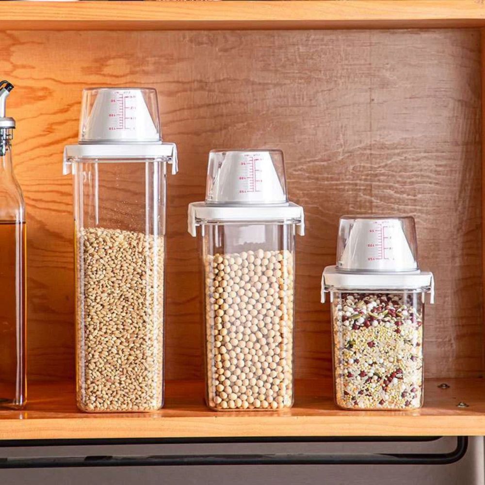 Clear Cereal and Grain Organizer