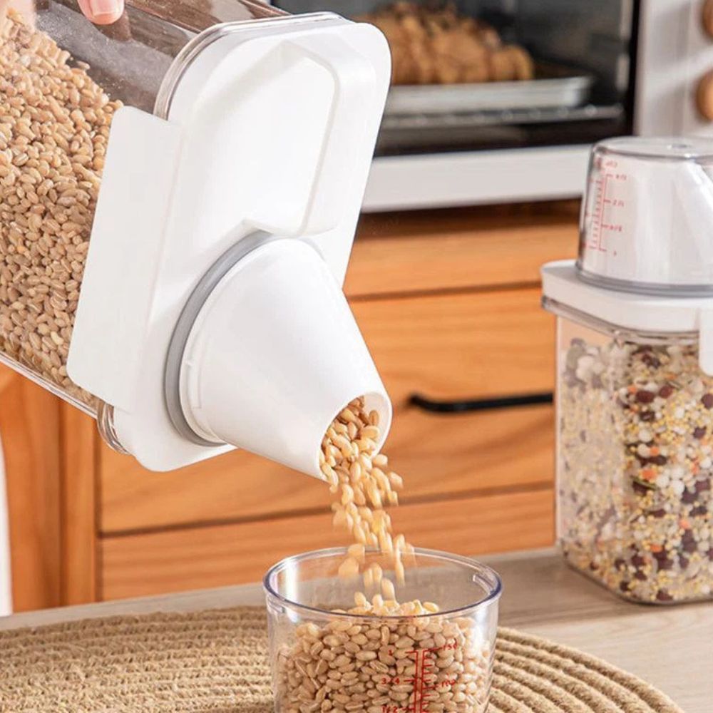 Clear Cereal and Grain Organizer