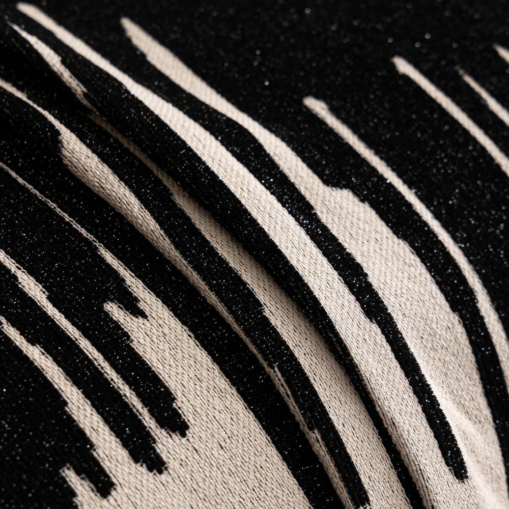 Brushstroke Vertical Pattern Chenille Sofa Cover