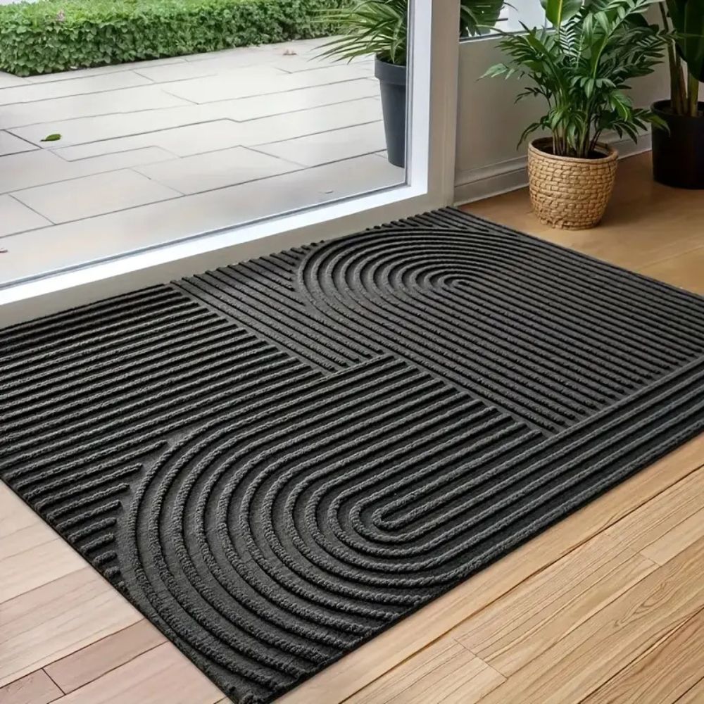 Curved Thread Line Door Mat